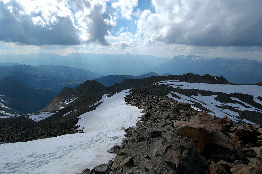 Tête Rousse ridge