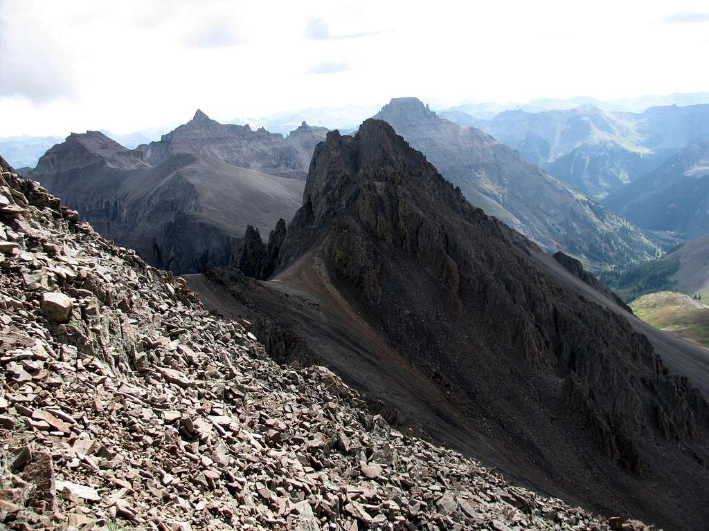 View From Mount Sneffels Southwest Ridge