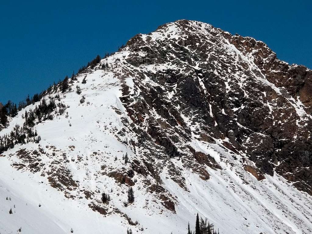 Not Hinkhouse Peak (closeup from Longs Pass)