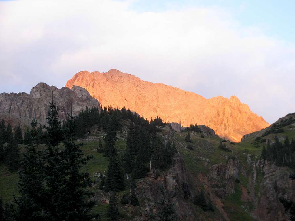 Alpenglow on Mount Sneffels