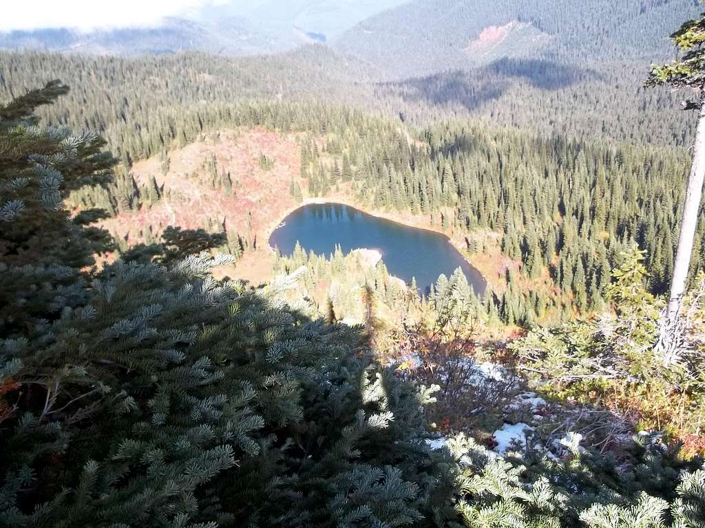 Looking down from near the summit