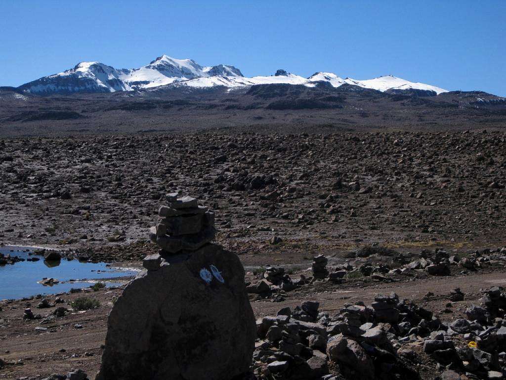 Nevado Huarancante and Nevado Chucura from the west