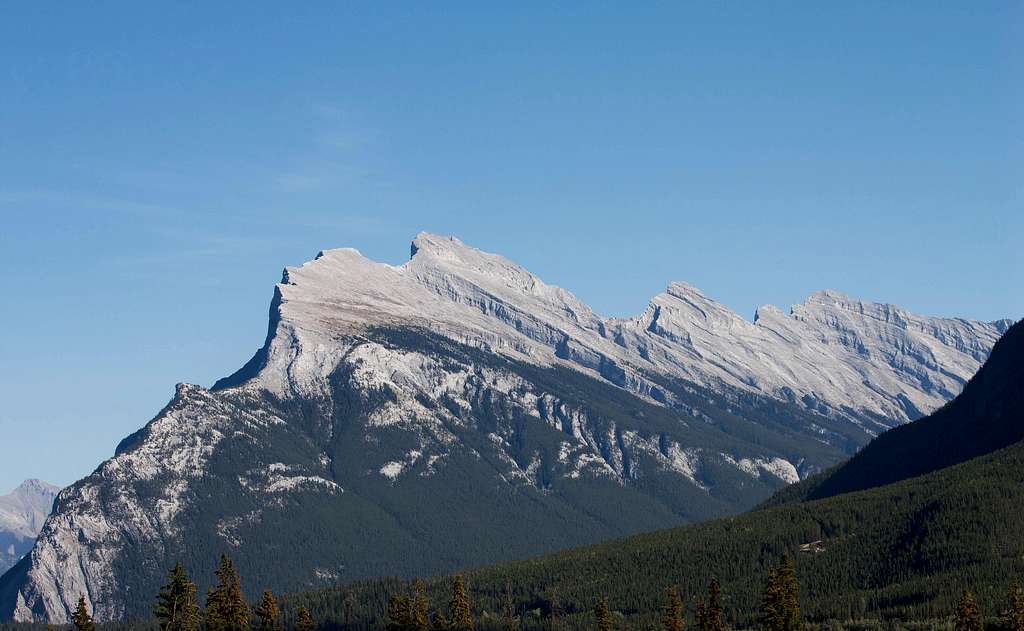 Rundle Mtn (left) and Sulphur (right)