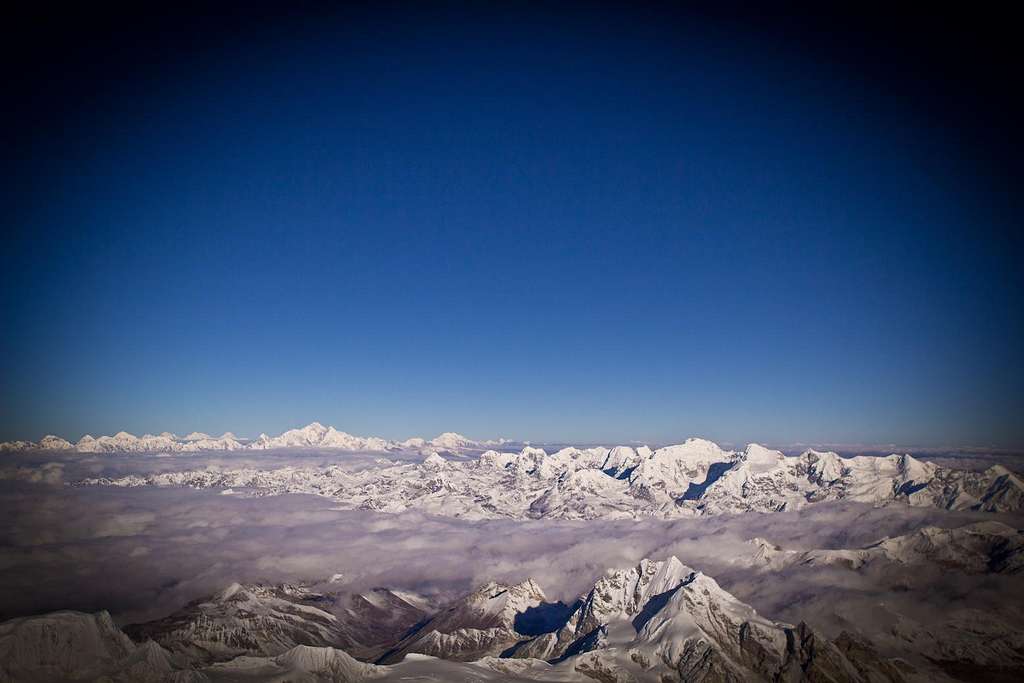 High Above the clouds on Cho Oyu