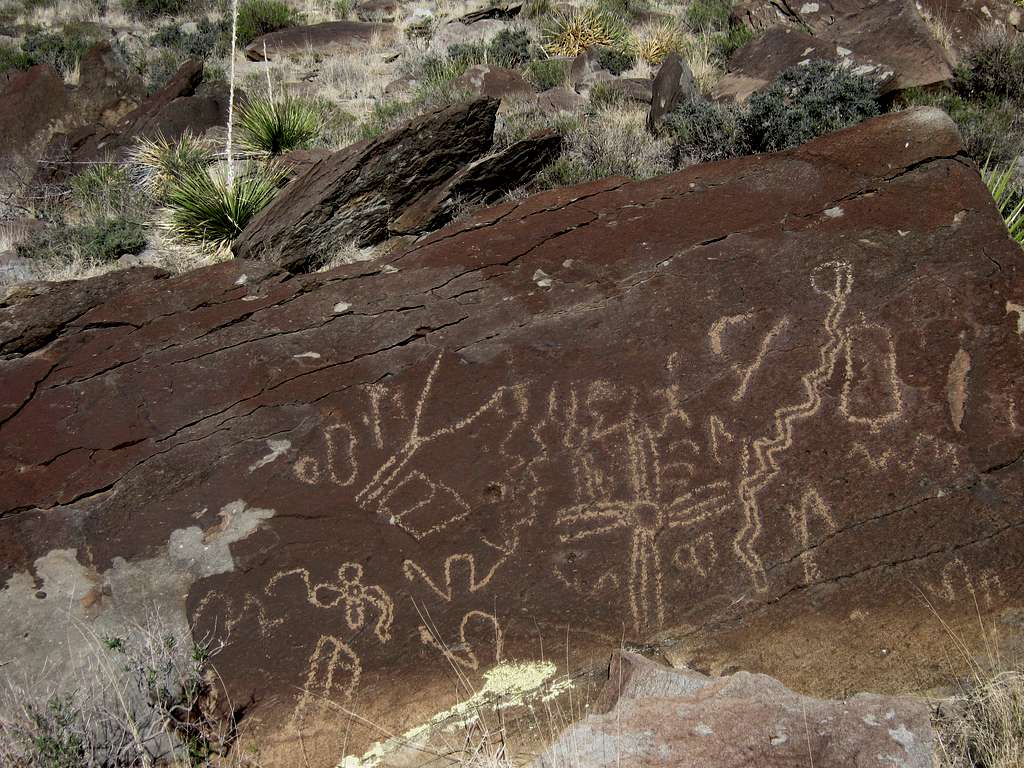 New Mexico Petroglyph at Alamo Mountain