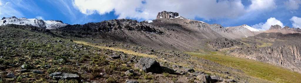 Panorama of Nevado Chucura  foresummit