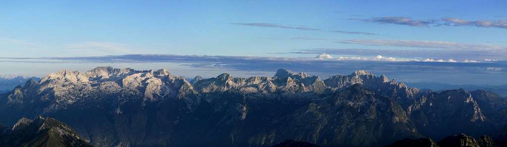 view on the Julian Alps