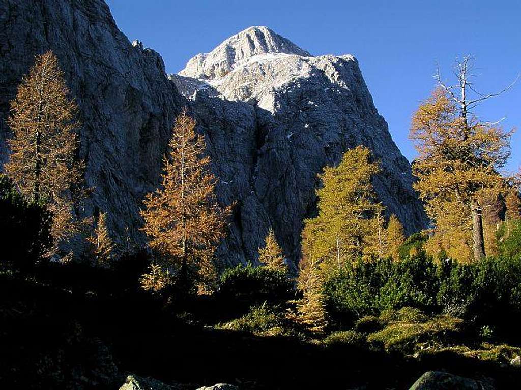 Mojstrovka from the path...