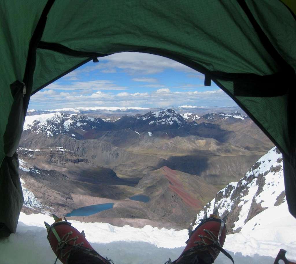 View from my tent at Ausangate high camp