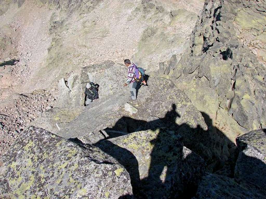 Last meter from the summit of La Galana