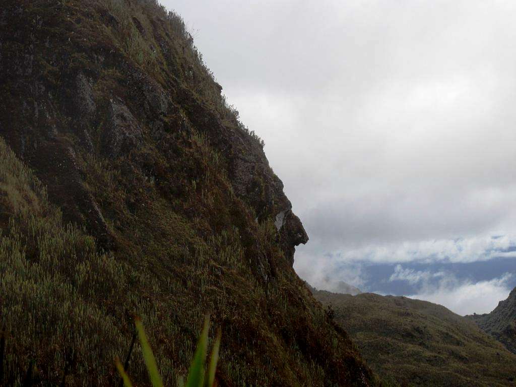 Another Inca face on the way up to the summit