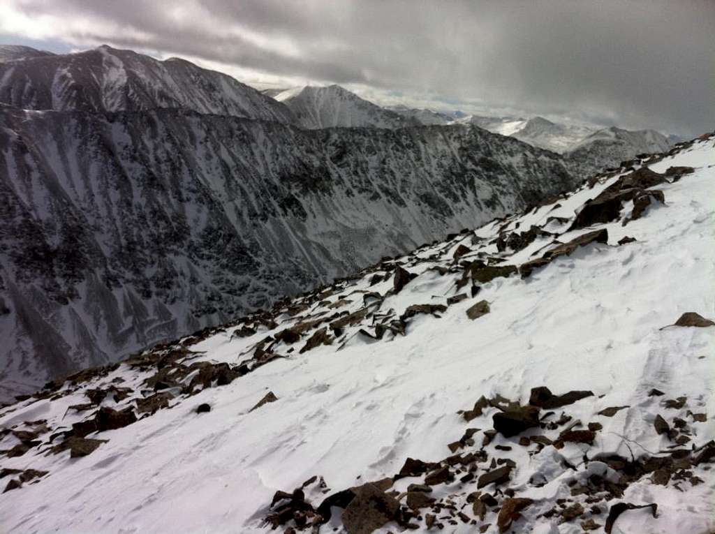 View of the Divide from Mt Quandary's East Ridge