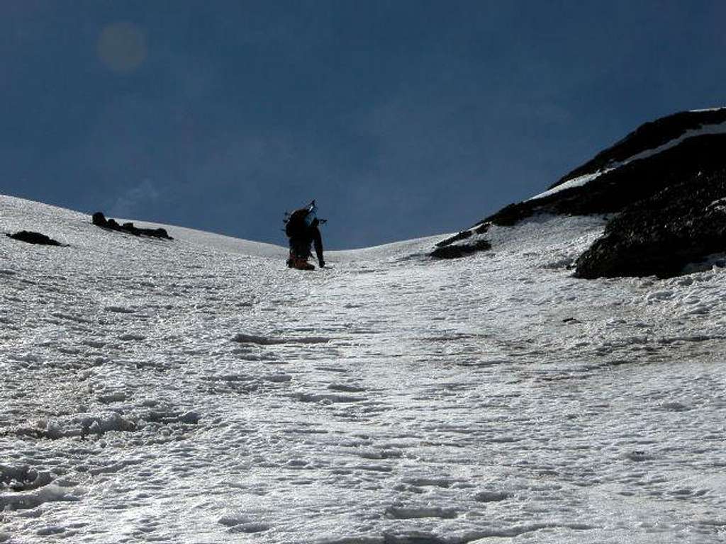 Heading up to high camp....
