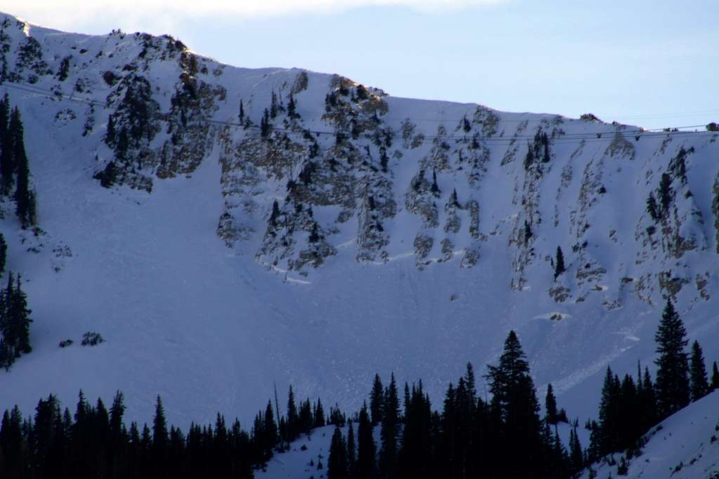 Avalanches on the Cirque of Snowbird