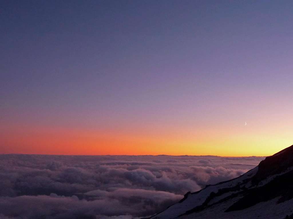 Sunset Colors from Camp Muir