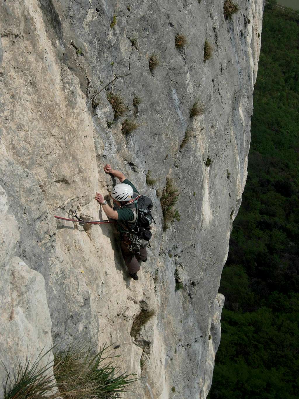 Monte Cimo, climbing Capitani Coraggiosi (Brave Captains)