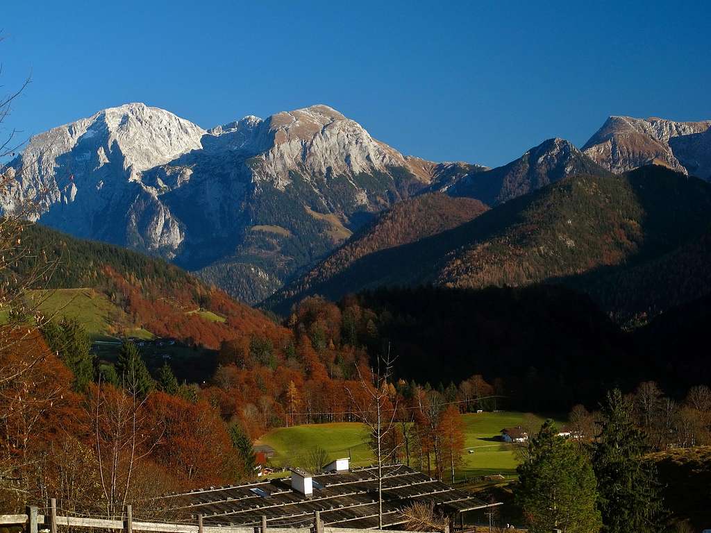 Hoher Göll (2524m), Hohes Brett (2338m) and Schneibstein (2276m)