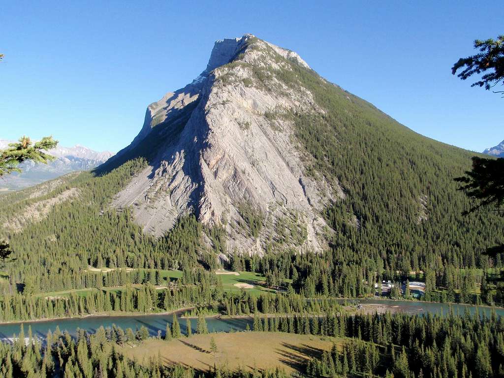 Mount Rundle And The Bow River