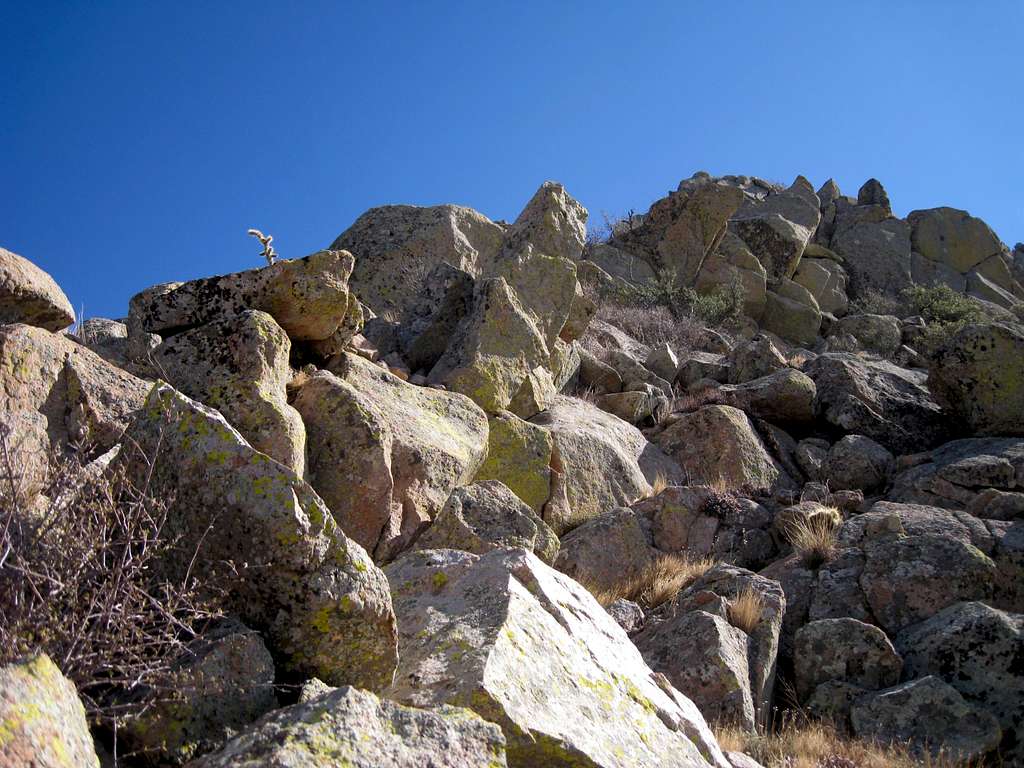 Approaching the summit of North Rabbit Ear