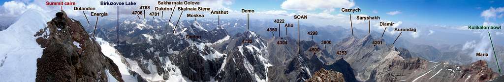 Chimtarga: summit view
