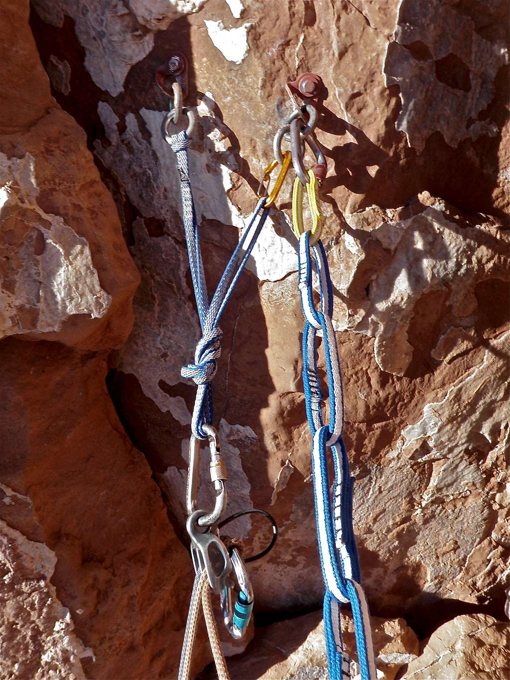 Fixed anchors at the end of 3rd pitch