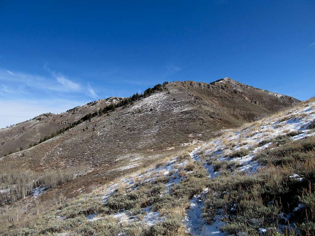 Lewiston Peak from W Ridge