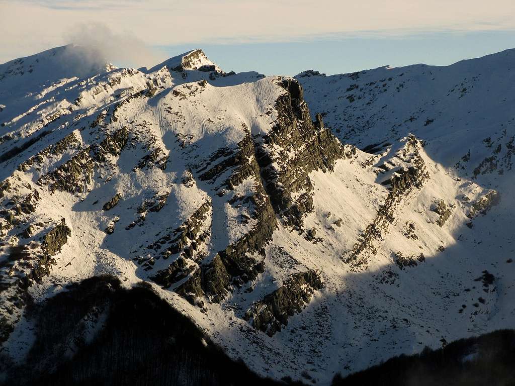 Monte Scala North-West Face from Monte Roccabiasca