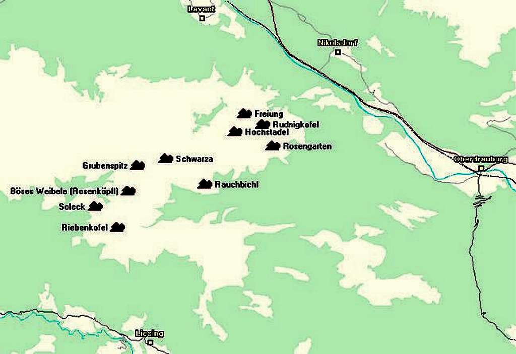 Map of the Hochstadel Ridge...