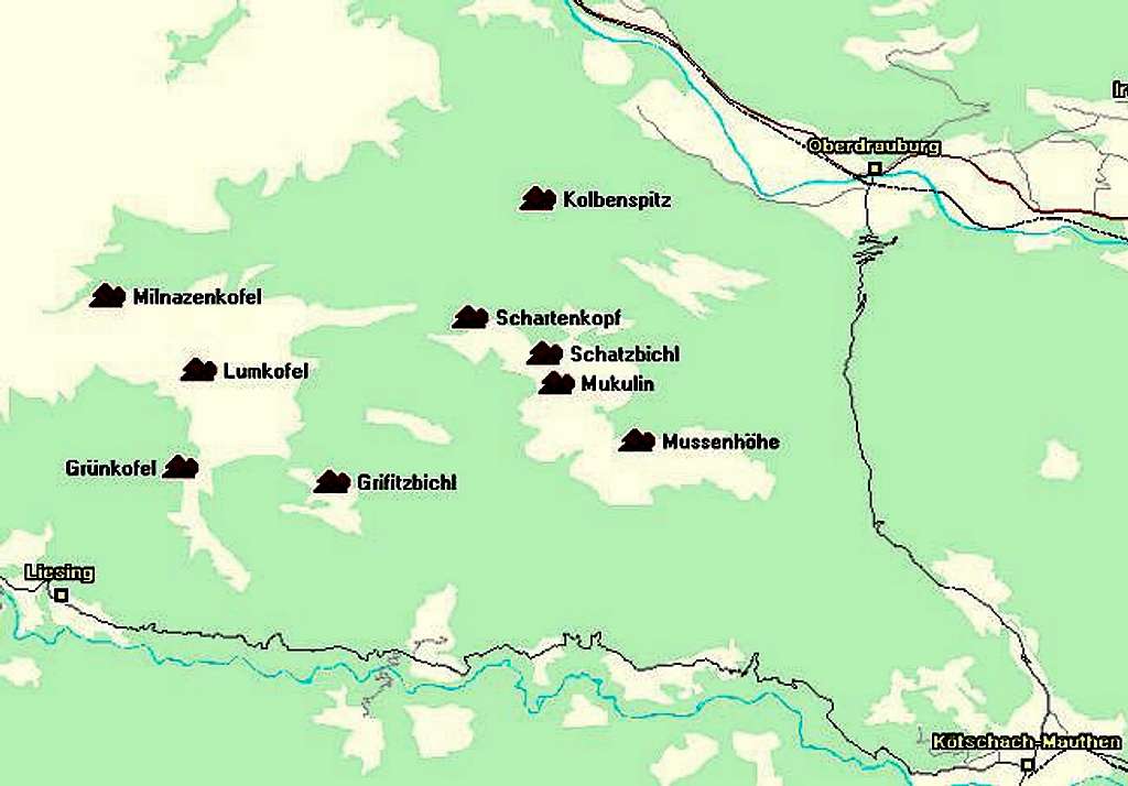 Map of the Lumkofel Group of...