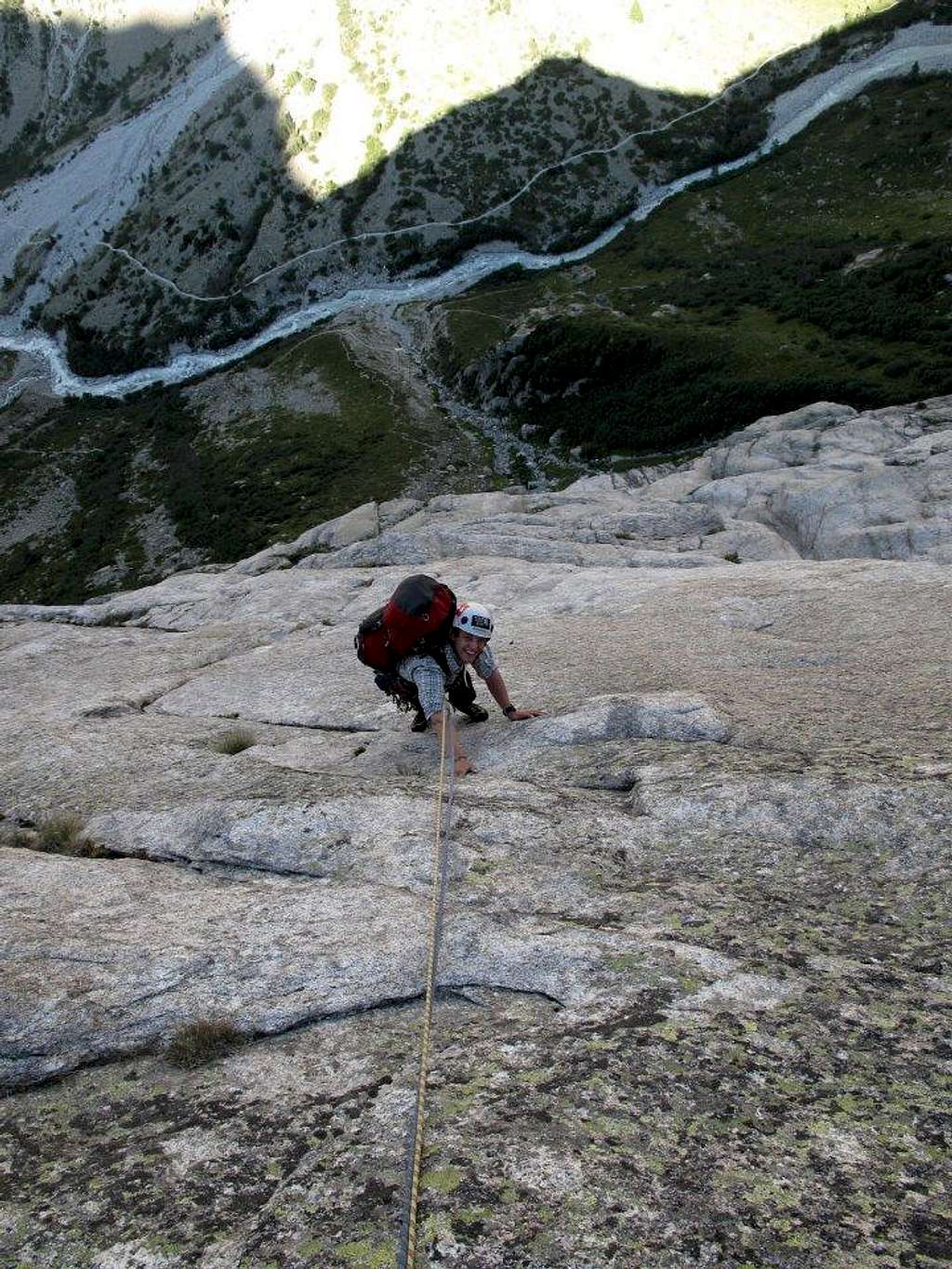 Climbing the last pitches