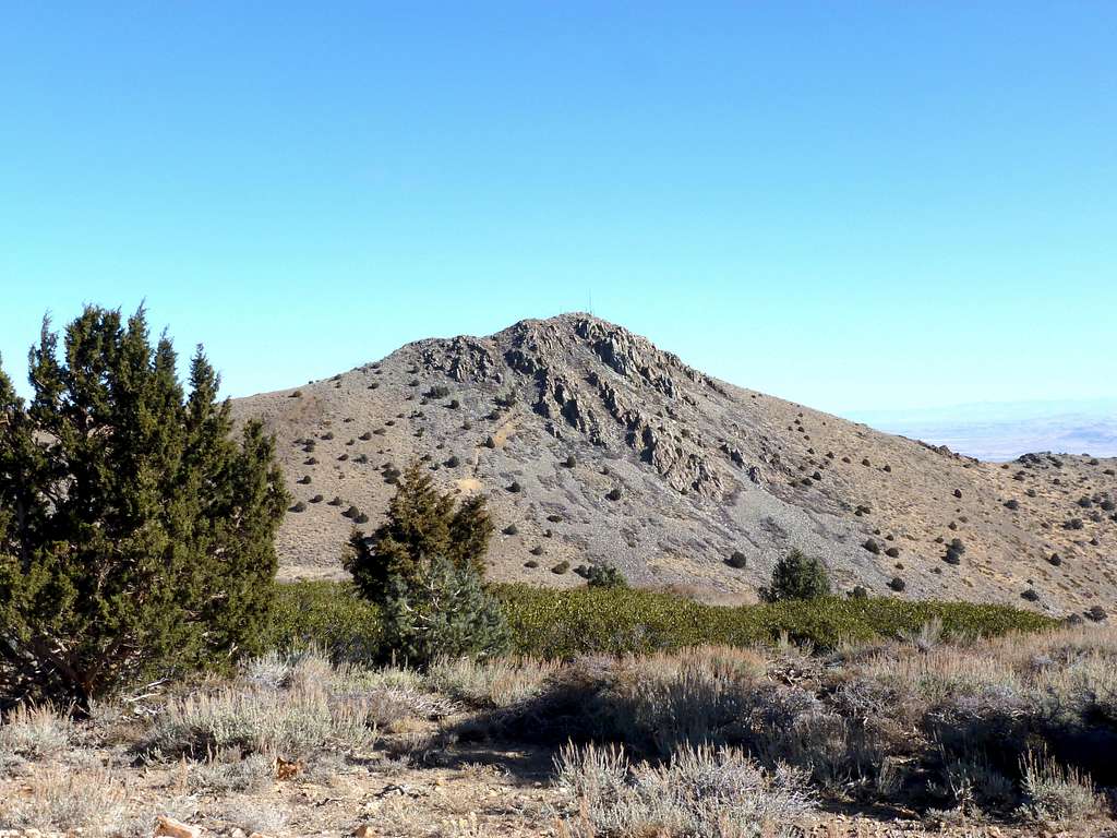 Mount Davidson 7864' seen from the summit of Mount Bullion