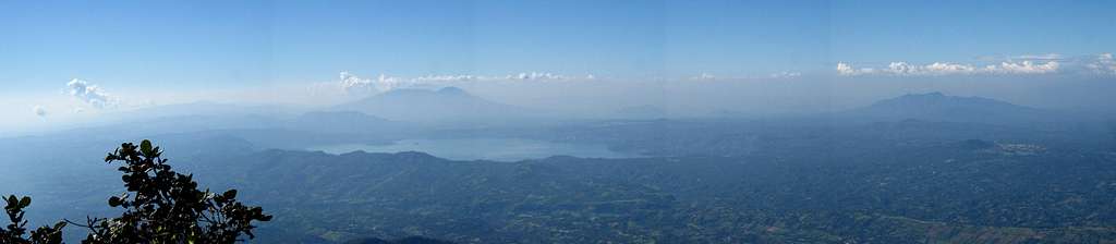 Lago Ilopango and San Salvador Volcano from the top