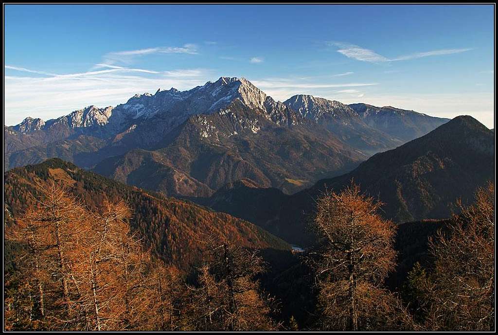 Kamnik and Savinja Alps from Stegovnik