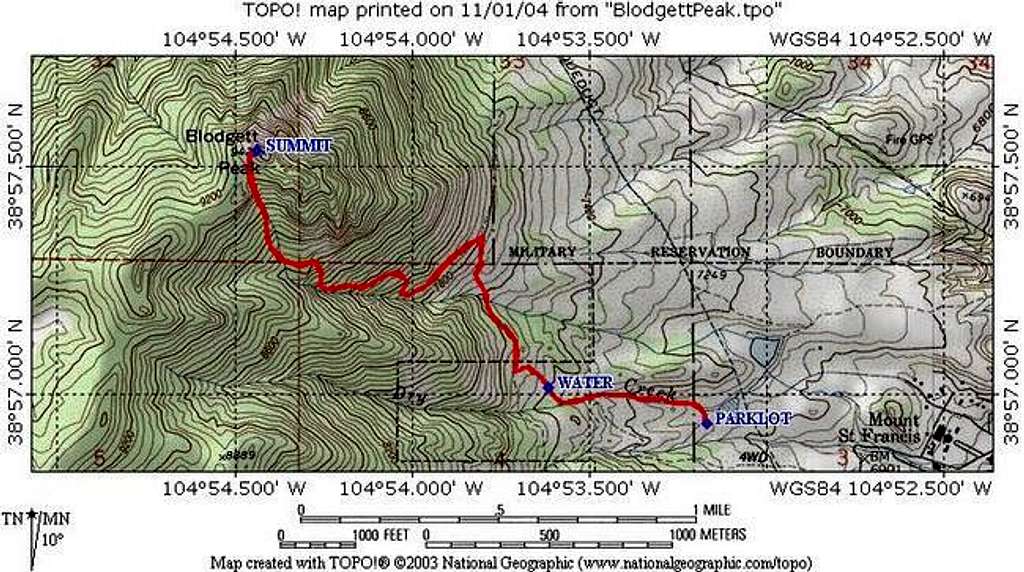 Topo map of the Open Space...