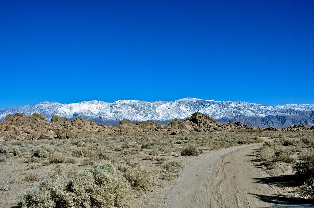 Inyo Mountains seen from Southern Alabama Hills