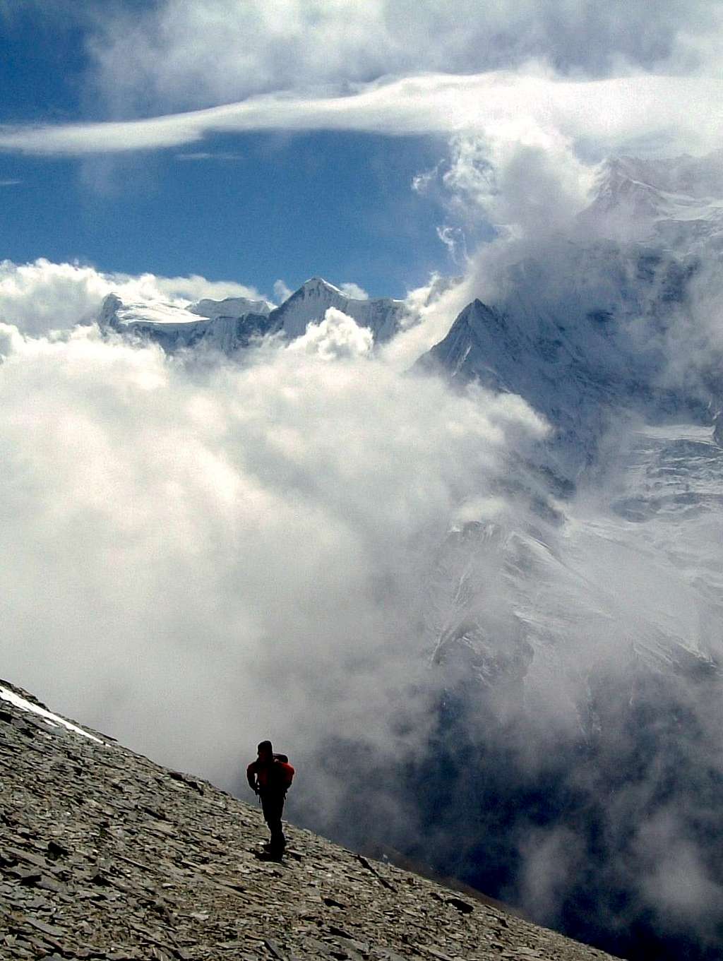 Annapurna Group - Rising towards Pisang Peak upper Camp