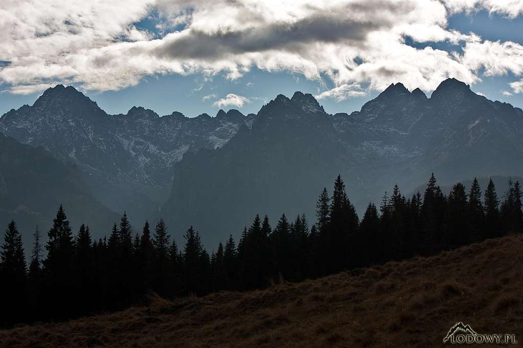 High Tatras from Rusinowa Polana