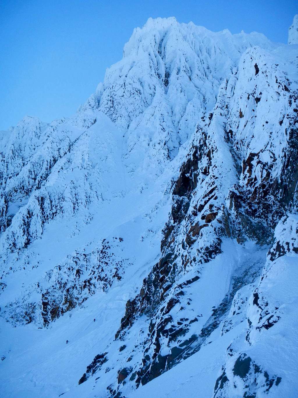 Two Climbers - Leuthold Couloir