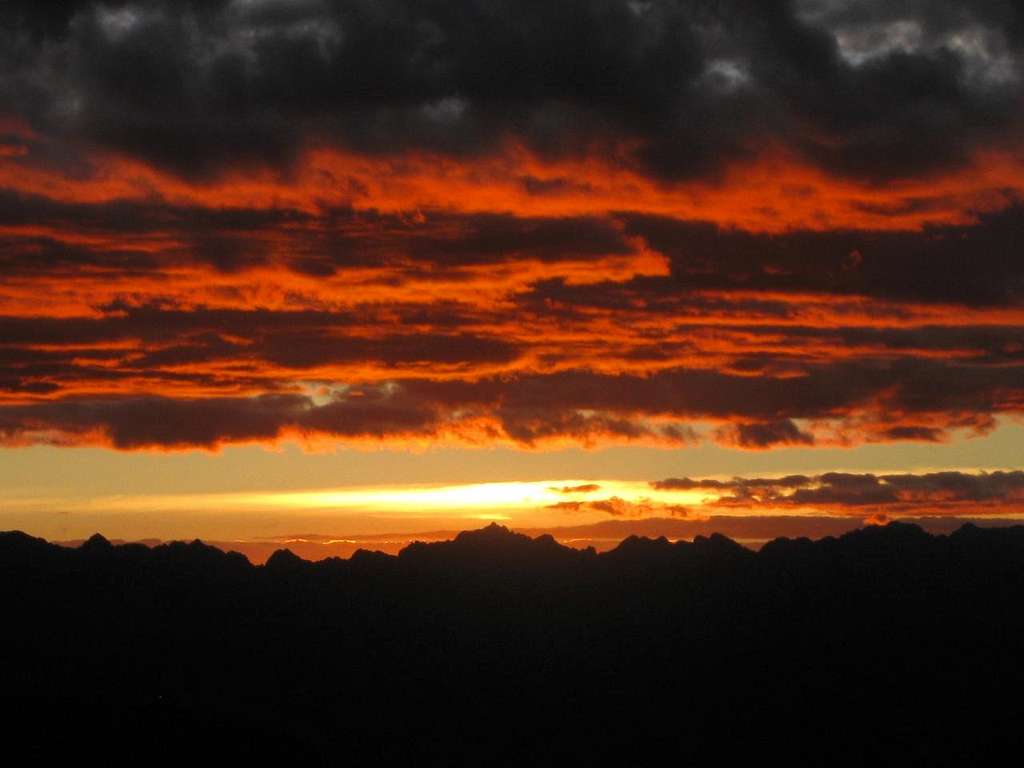 Sunset over the Cordillera Negra