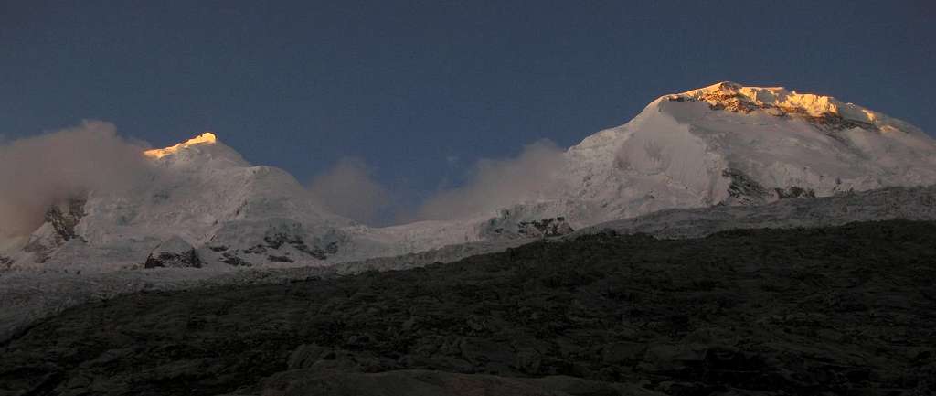 Last light on Huascarán