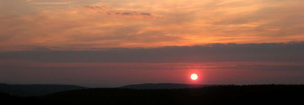 Harz at sunset