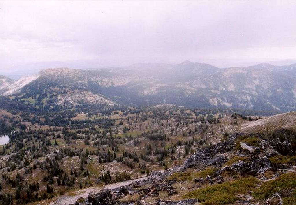 The plateau southwest of...