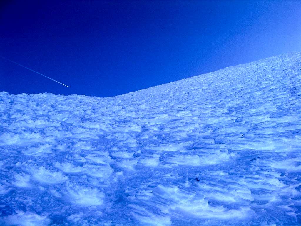 Ice Near the Summit Ridge