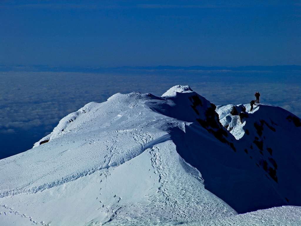 Climbers Coming towards the Summit