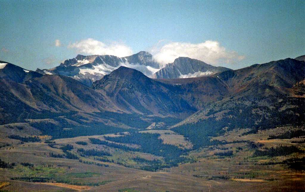 Mt. Conness, 12,590' and North Peak, 12,242' from Potato Peak