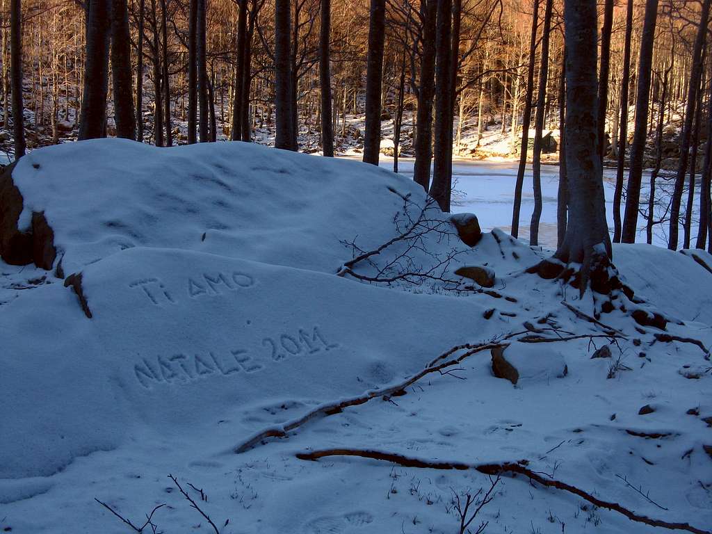Pumaciolo Sillara winter circuit: a nice message by an unknown author