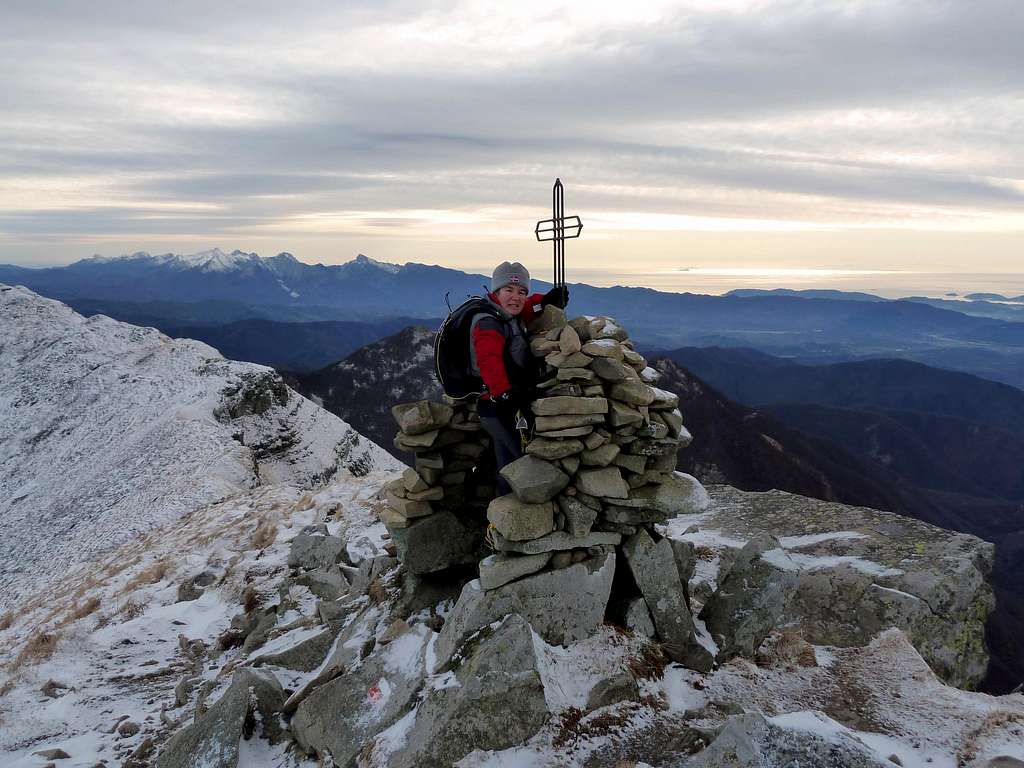 Monte Sillara summit cairn 