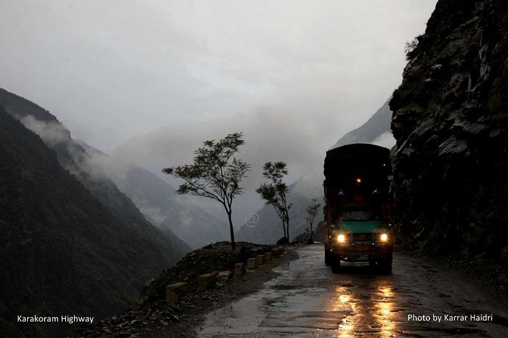 A Truck on Karakoram Highway