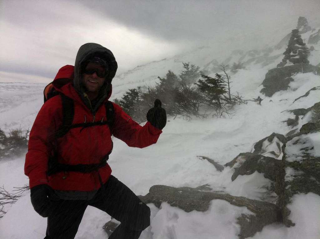 The weather begins to roll in, Mt Washington 12/27/11