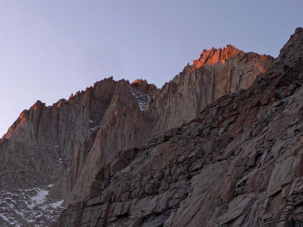 Alpenglow on Mount Russell